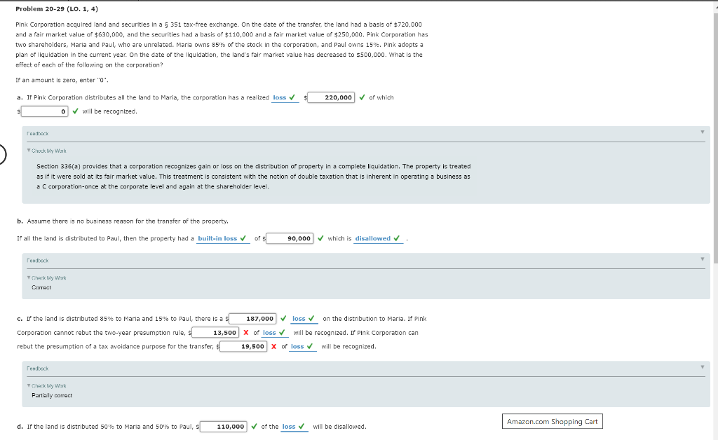  Please help me solve the one that is wrong Problem 20-29