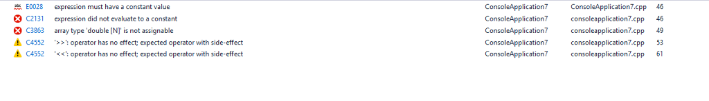 I wrote a code in visual studios c++ that does the following: