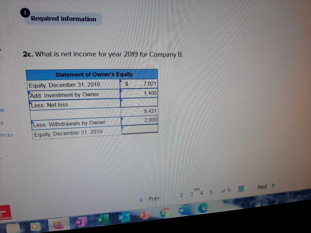 1-2A Computing missing information using accounting knowledge LO A1, P1 [The following