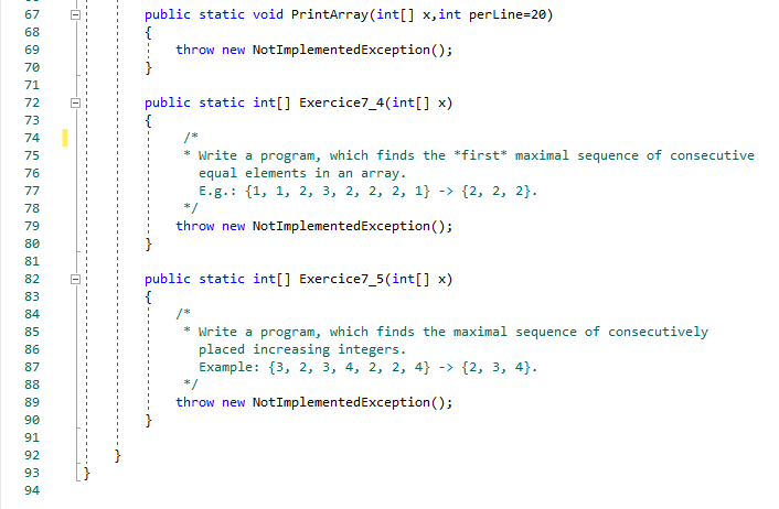 to make them run and pass the test files provides by the