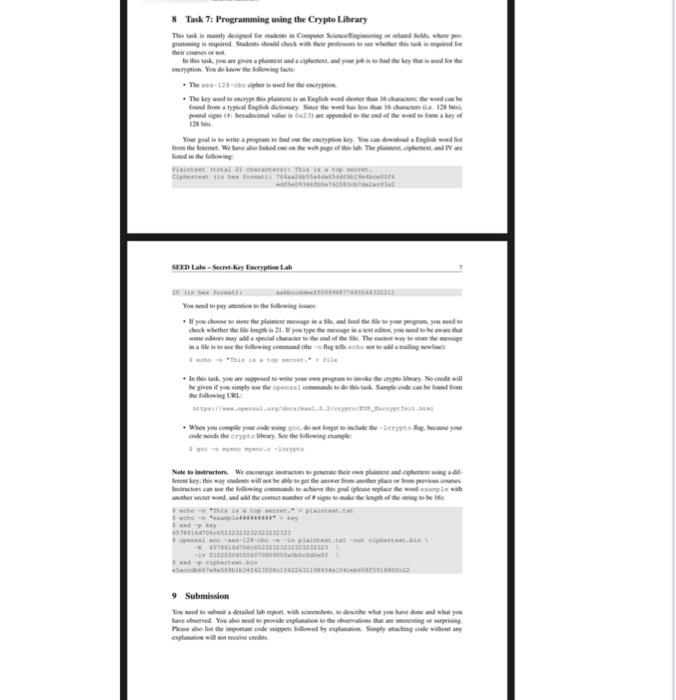  task 7 write code using (C) or (java) to solve this