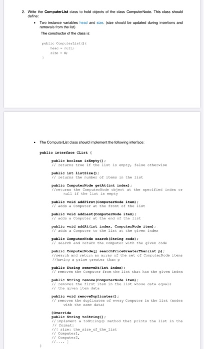 class should have a main method in which you perform the following
