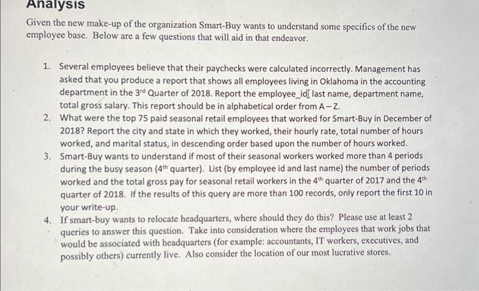 write sql querys for studio r Given the new make-up of the