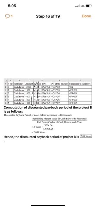 get the formula for PVF @10 % 1/(1 + 10%)^year. Is 1