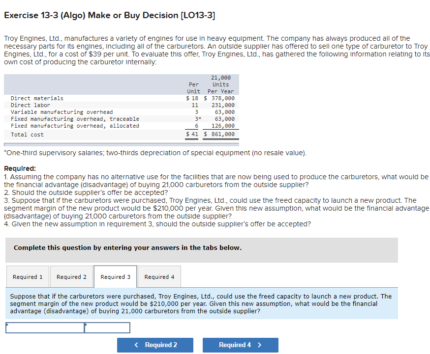 use in heavy equipment. The company has always produced all of the