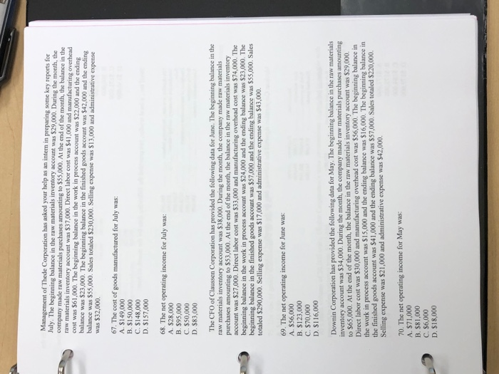 9. Materials used in the operation of a factory, such as cleaning