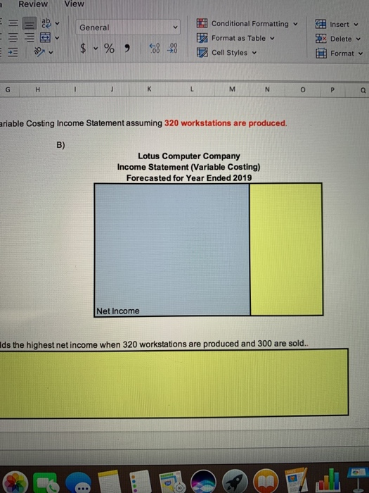 sales of computer workstation furniture: 300 units @ $ 3.200 per unit