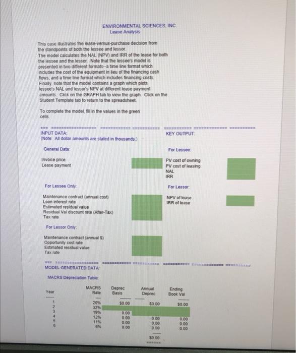 Please show all cell formulas and explanations for the calculation answers. Thank