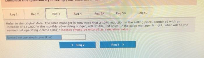 for the most recent month is given below Sales (13.300 units *