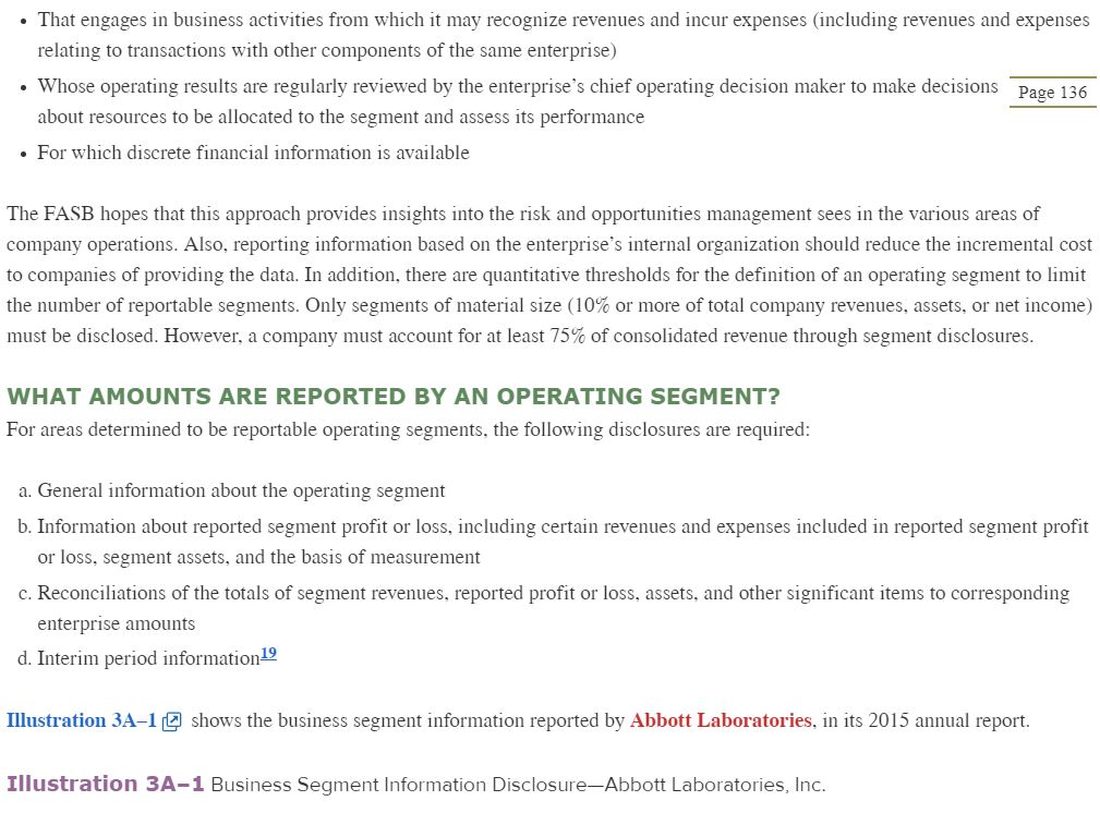 certain size must be disclosedquantitative thresholds. List the three criteria. A. B.