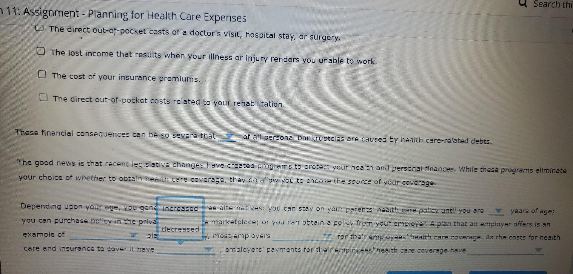 1. Addressing the financial burdens of illness or injury What If I