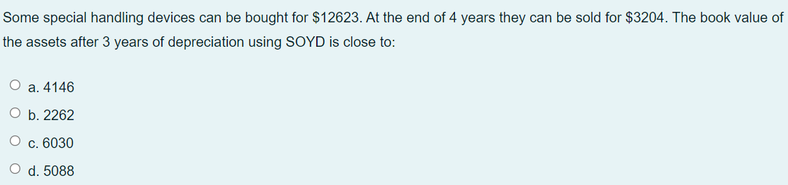 Some special handling devices can be bought for \\( \\$ 12623