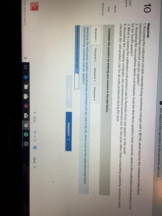 demand. The company uses a job-order costing system and computes plantwide predetermined