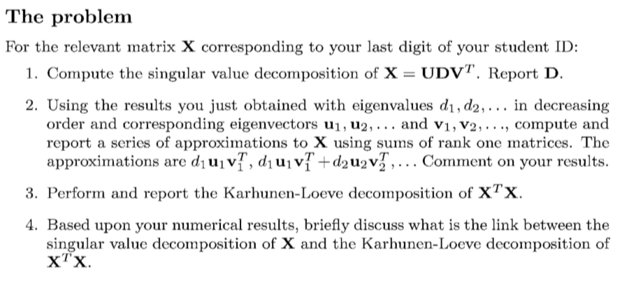 Useing R code to solve below questions The problem For the relevant
