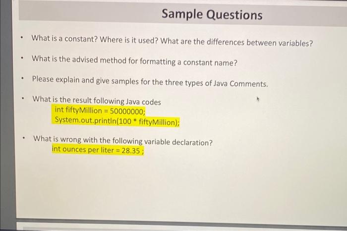 we create a variable in Java? - What is the camel hump