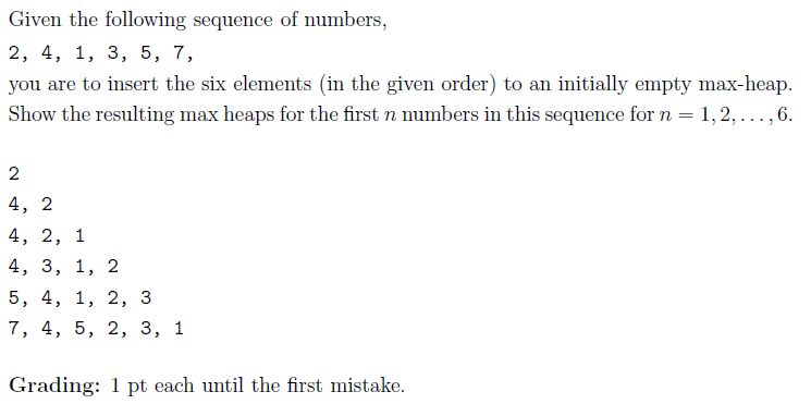  The answer is given. Please show steps. Given the following sequence