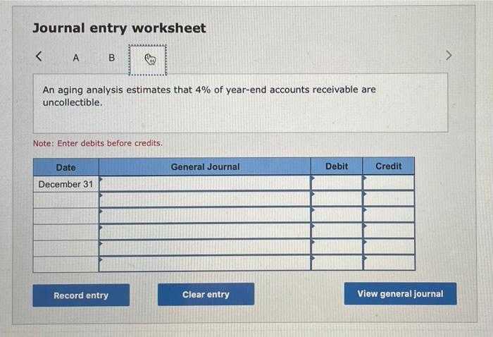 Cash sales $ 400,000 Credit sales $ 1,000,000 In addition, its unadjusted