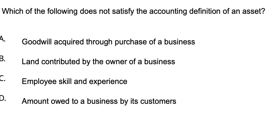 please help QUESTION 4 At the most recent financial year end, the