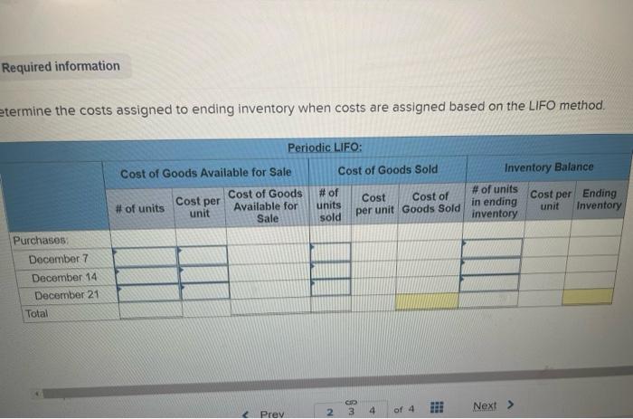 Monson starts a merchandising business on December 1 and enters into the
