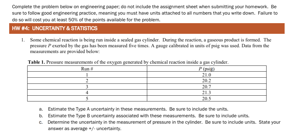  Complete the problem below on engineering paper; do not include the