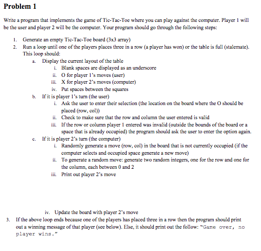 Program must be written in C Problem 1 Write a program that