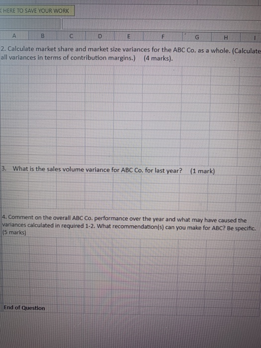 manufactures widgets and has the following operating information for the past 4