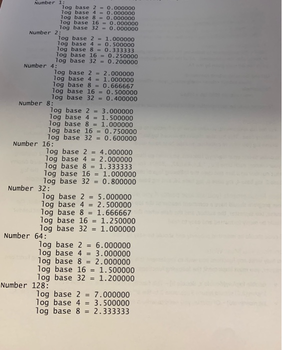 to calculate the logarithm of a number for an arbitrary base. This