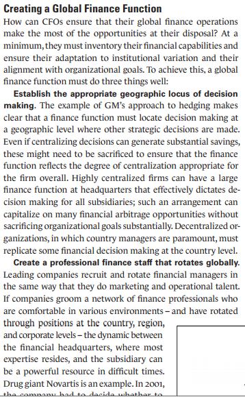 of finance and value creation arguments. What are the facts and data