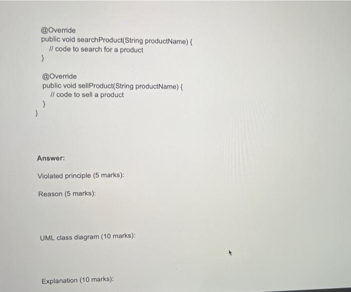 Fix the design of the system so that it follows the stated