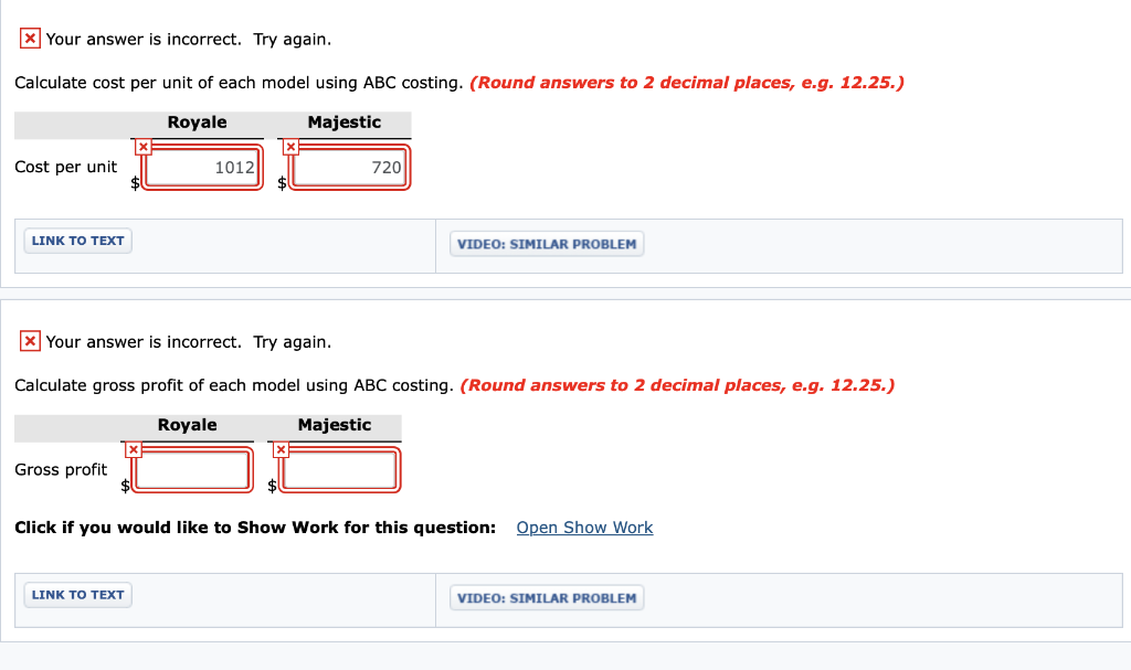 for $1,270. The production cost computed per unit under traditional costing for