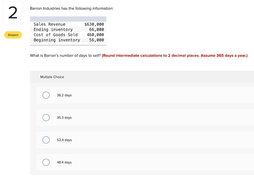 No need to show work- a simple "1-a" will suffice. But PLEASE