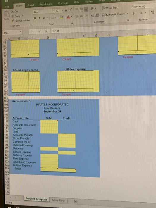 11 Land 12 Accounts payable 13 Notes payable 14 Common stock 15