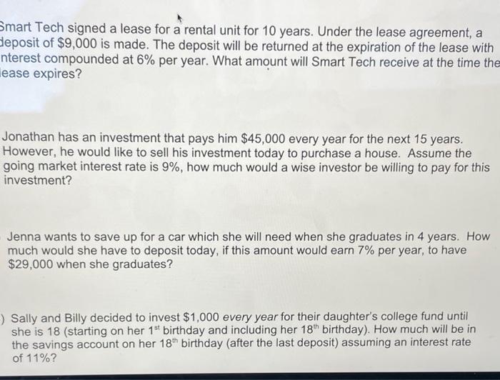  nah Smart Tech signed a lease for a rental unit for