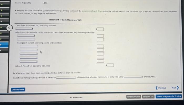 the following items for the year: Depreciation expense $44,800 Gain on disposal
