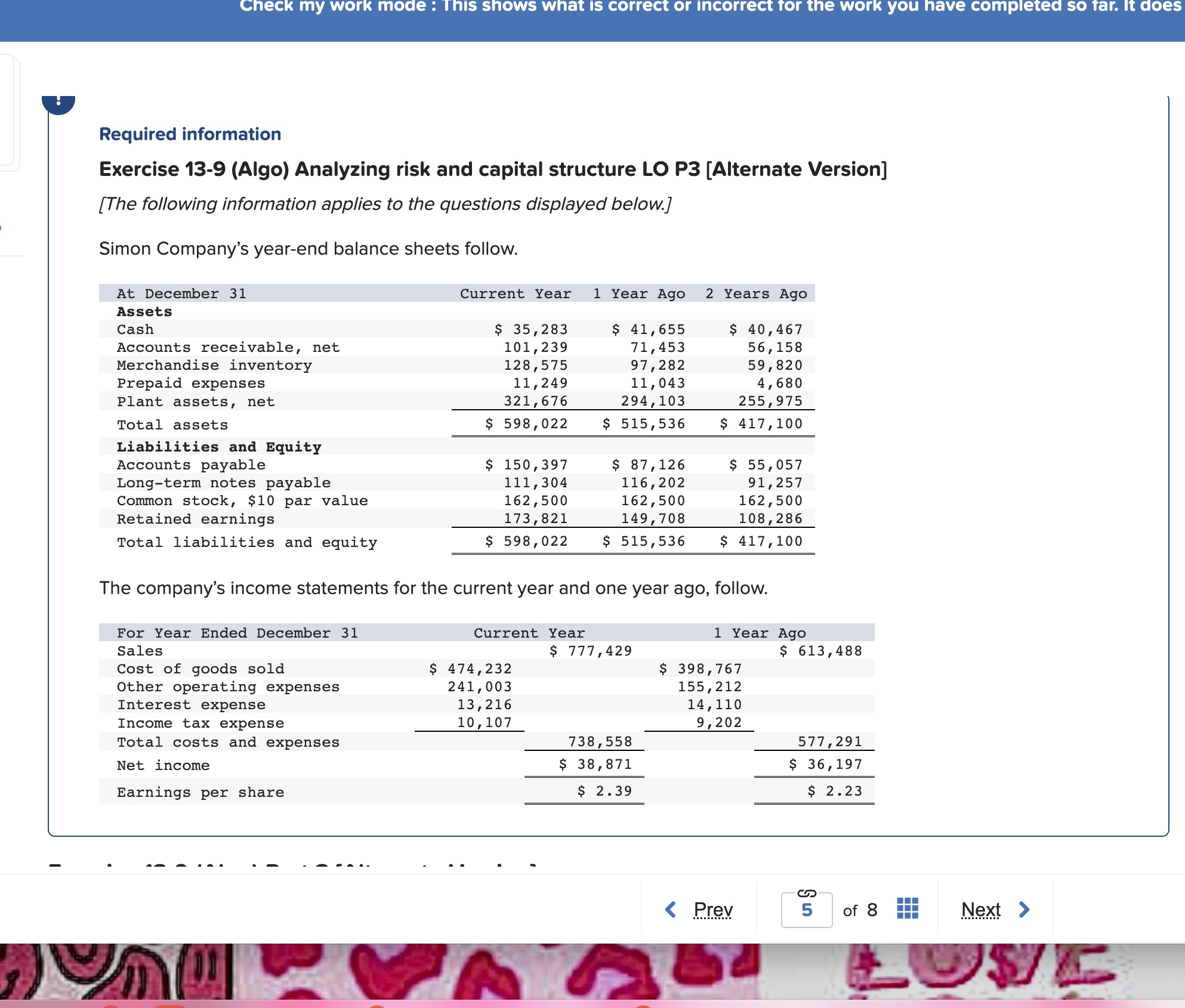 earned for the current year and one year ago. (3-b) Based on