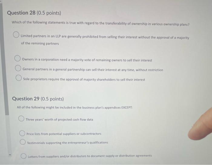 area would a sole proprietorship probably have the greatest chance of being