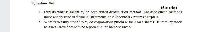 Help please Question No4 (5 marks) 1. Explain what is meant by