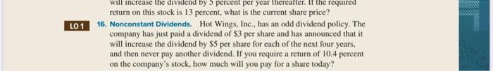 LO 1 is the current share price? 19. Negative Growth. Antiques 'R'
