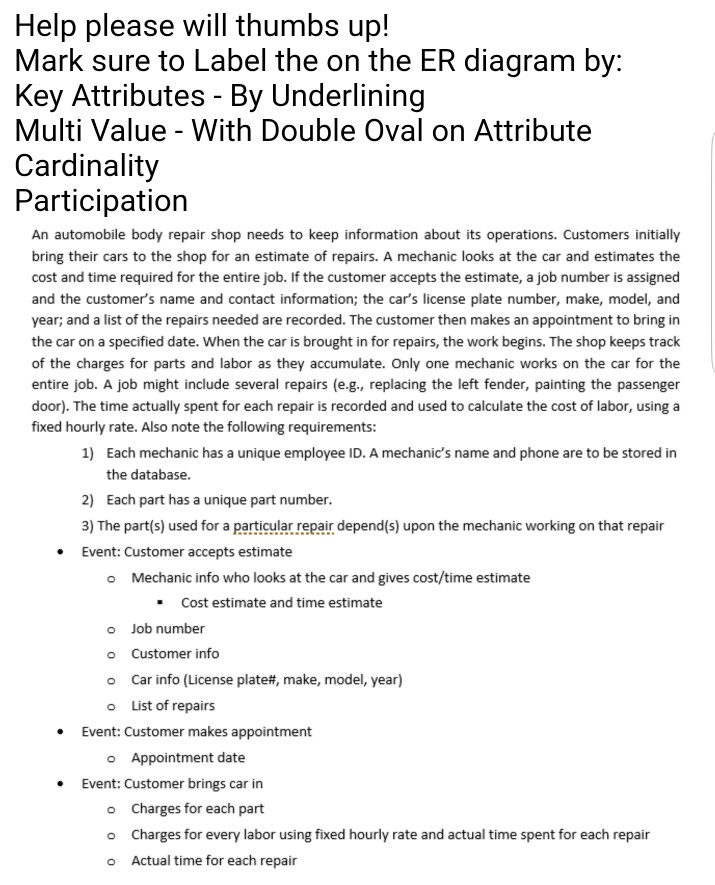  include any assumptions Help please will thumbs up! Mark sure to