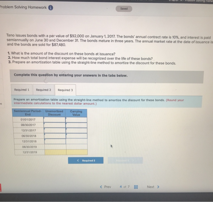 Solving Homework 6 Saved 4 Tano issues bonds with a par value