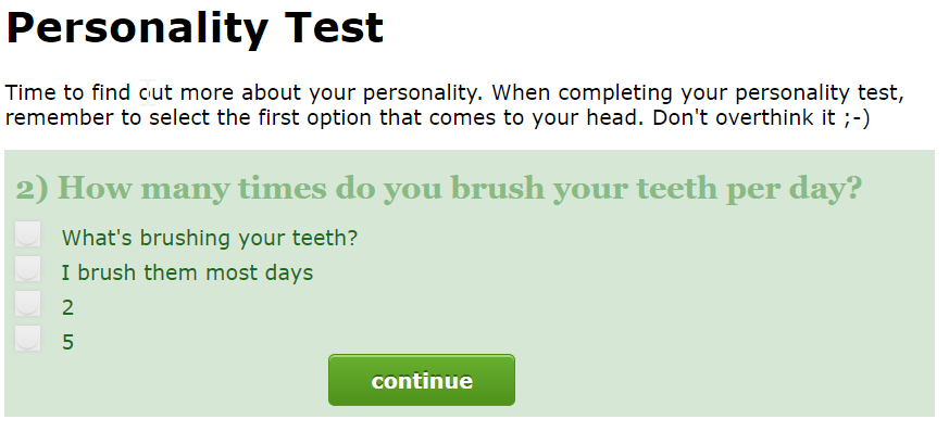 Here is an example of what the first page might look like