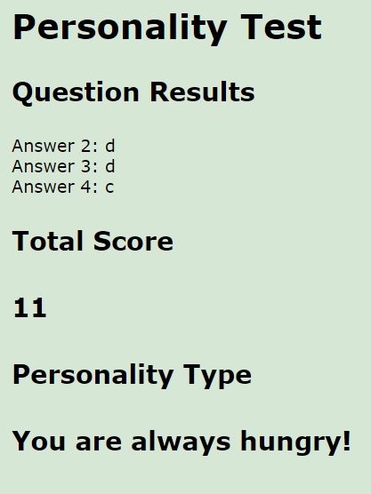 an error if they did not make a selection: When the user
