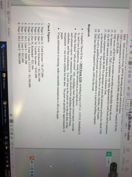 operates as a C corporation since its inception. TMI caters all types