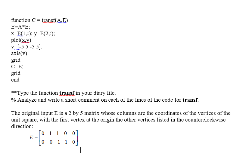 plot figures in xy -plane and consider their images under the transformations
