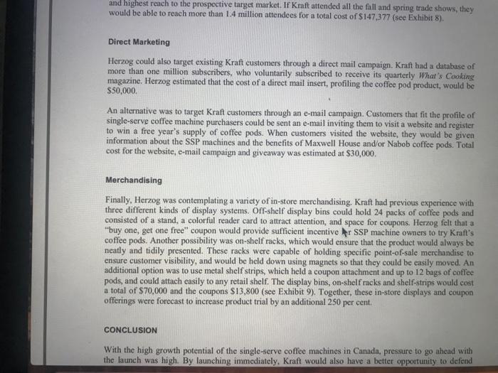 Version: 2014-05-27 INTRODUCTION Geoff Herzog, product manager for coffee development at Kraft