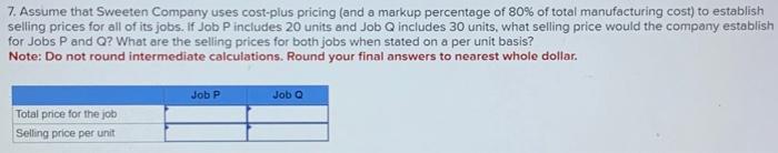 of $3.50 per machine-hour. Because Sweeten has two manufacturing departments-Molding and Fabrication-it