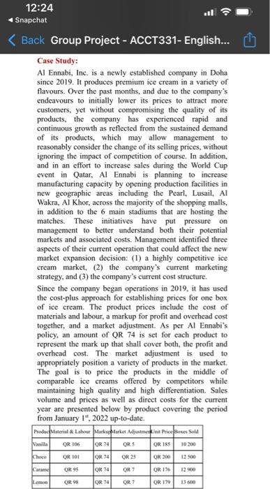 use references Case Study: Al Ennabi, Inc. is a newly established company