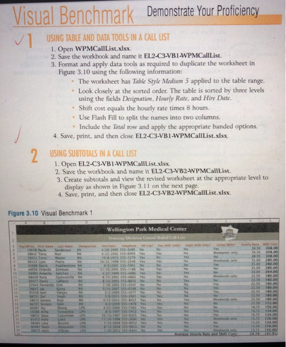  please help me solve this excel question with explanation. Visual Benchmark