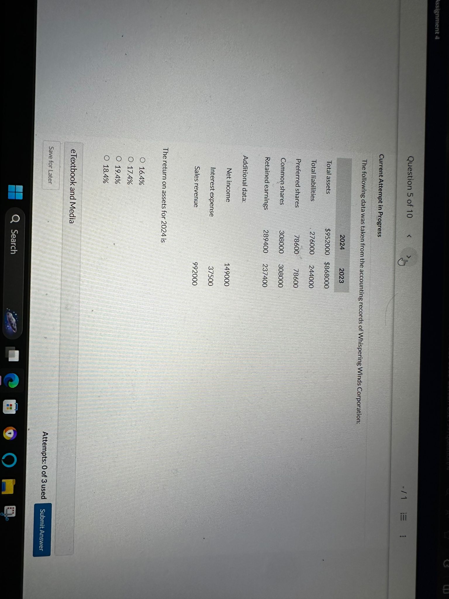  Current Attempt in Progress The following data was taken from the