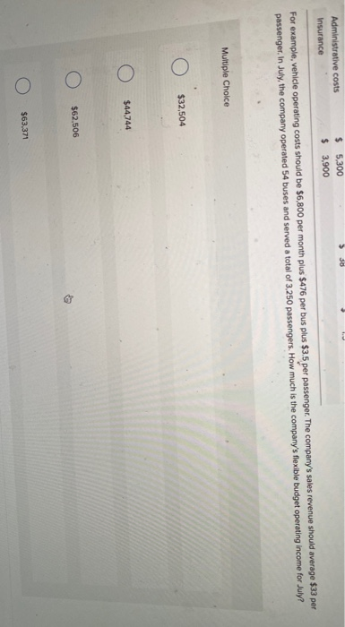 has identified two cost drivers--the number of buses in operation and the